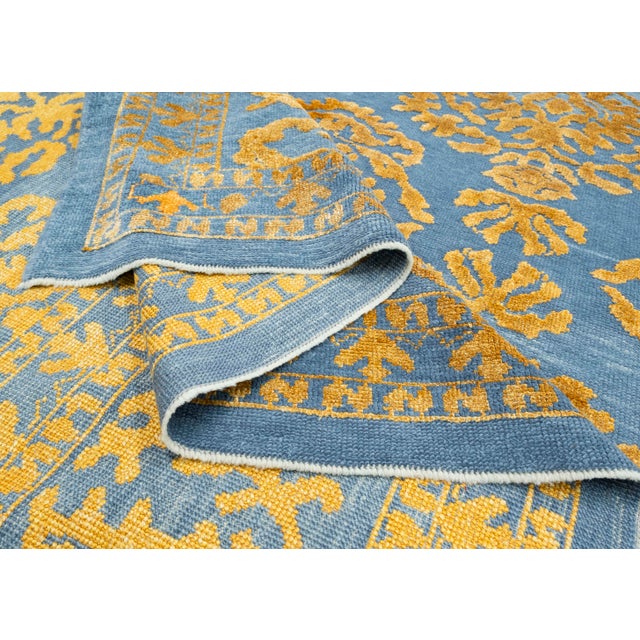Brown Turkish Oushak Rug 12'2" x 14'8" #18585 For Sale - Image 8 of 8