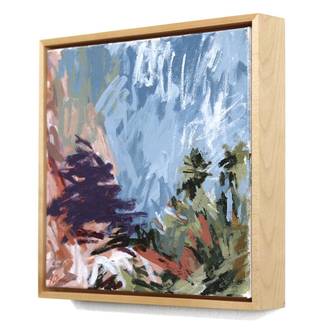 Contemporary Behind Split Rock - Original Contemporary Desert Landscape Painting on Canvas by Taylor Pierce For Sale - Image 3 of 9