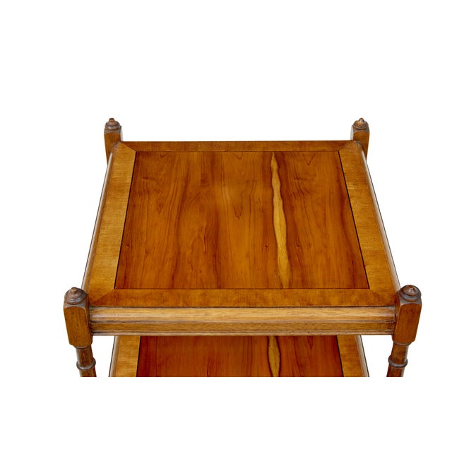 Mid-Century Yew Wood Side Tables, 1970, Set of 2 For Sale - Image 6 of 8