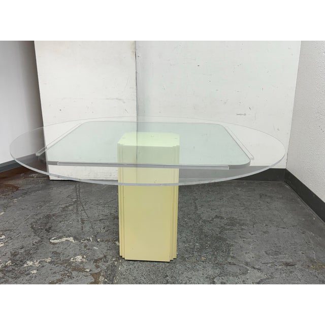 Post Modern Vogue Interiors Game Table + Four Dining Chairs, Set For Sale - Image 9 of 12