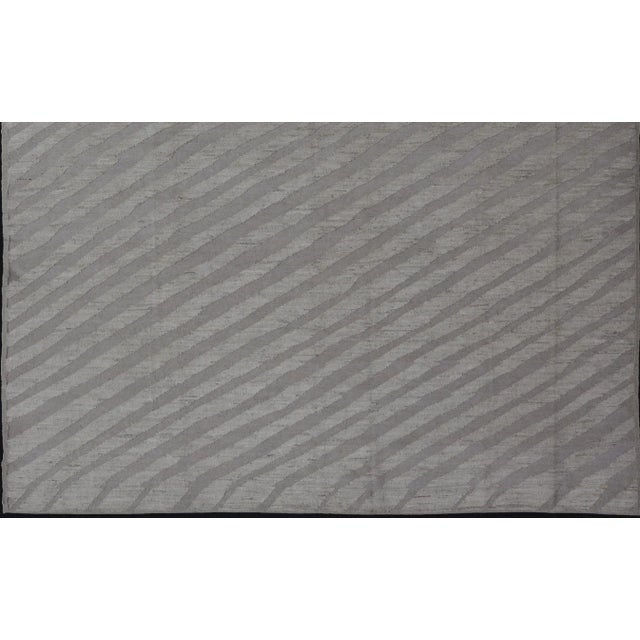 Modern Hand-Knotted Wool Rug by Keivan Woven Arts 9'4 X 11'9 For Sale - Image 10 of 12