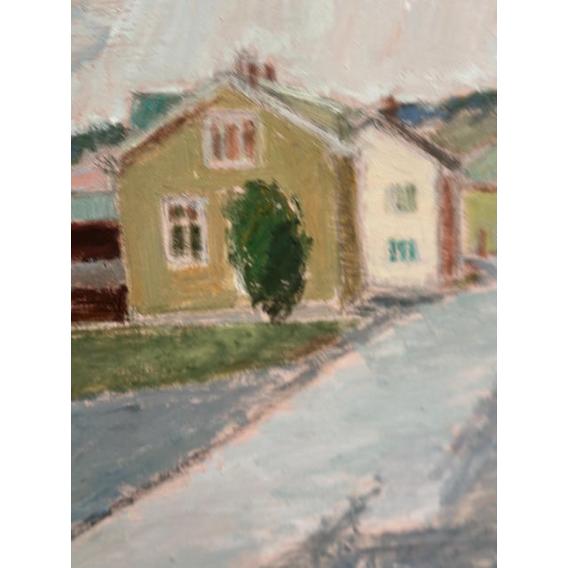 John Hedman, City View, 1982, Oil Painting on Panel, Framed For Sale - Image 7 of 18