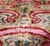 Sand Hand-Knotted Scroll Ikat Silk Velvet Pillow - 20x20 Sand & Raspberry For Sale - Image 8 of 8