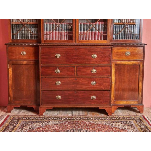 Antique English Library with Regency Secretary For Sale - Image 17 of 18