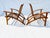 Adirondack Modern, Vermont Tubbs, Rawhide Strapped Chairs (2), c.1965-1975. Snow Shoe Chairs For Sale - Image 10 of 11