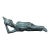 Vintage Reclining Buddha Bronze Sculpture For Sale