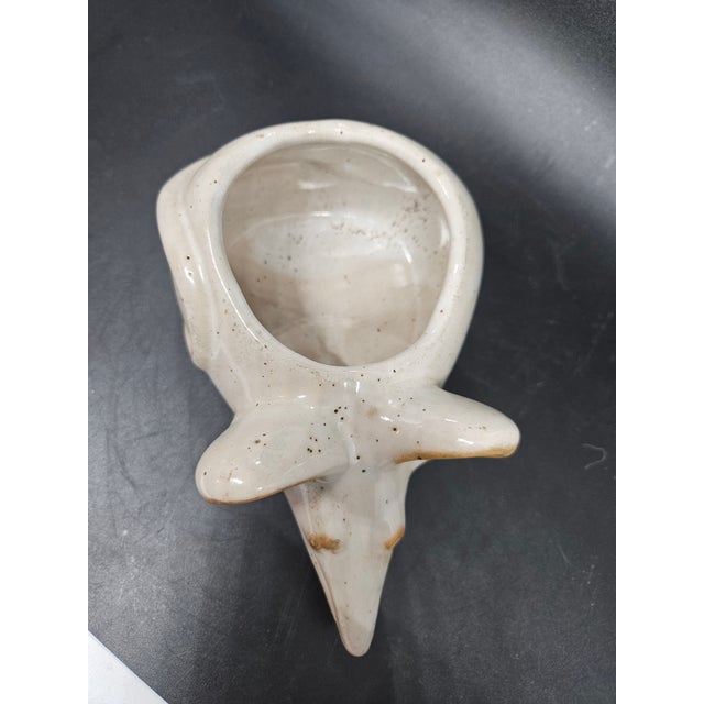 Vintage David Stewart Lion's Valley Stoneware Mouse-Shaped Planter