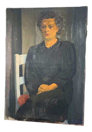 Dré Van Den Langenbergh, Portrait, Oil on Canvas