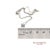 Early 21st Century 18k(750) White Gold Natural Diamond Square Shape Pendant Necklace With Chain For Sale - Image 5 of 12
