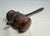 Brown Rare Antique 19th Century Handmade Carved Turned Wood Judge Gavel Hammer For Sale - Image 8 of 9