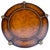 Late 20th Century Vintage Regency Leather & Brass 3-Tier Round Center Table - Attributed to Maitland-Smith For Sale - Image 5 of 10