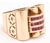 Metal Italian 14 Kt Rose Gold Ring Circa 1940s For Sale - Image 7 of 10