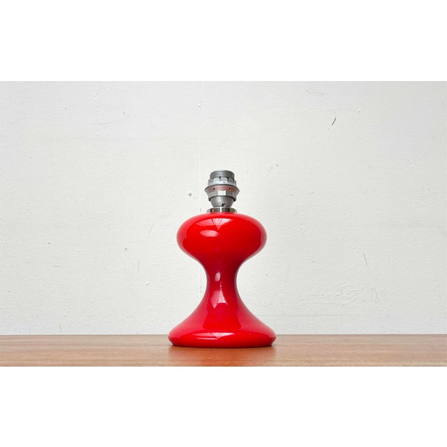Mid-Century Modern Red Version ML1 Glass Table Lamp by Ingo Maurer for M-Design, Germany, 1960s For Sale - Image 16 of 16