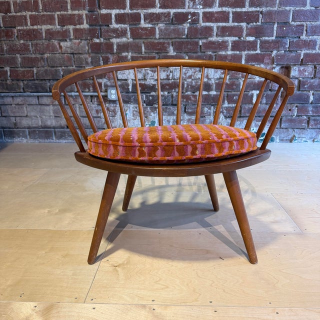 Mid 20th Century Yngve Ekström Arka Spindle Lounge Chair With New Cushion For Sale - Image 5 of 12