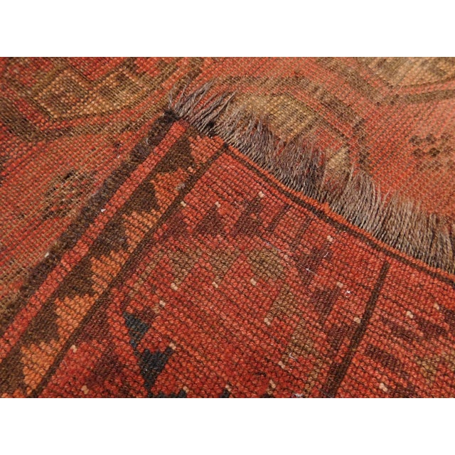 Antique Afghan Bokhara Rug. For Sale - Image 9 of 9