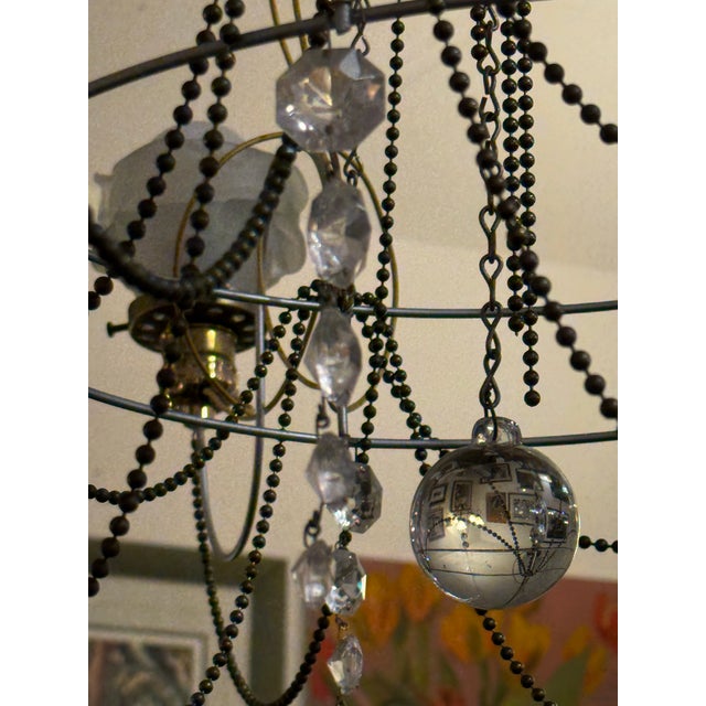 Sienna Jim Misner Lighting Custom Five Light Chandelier For Sale - Image 8 of 12