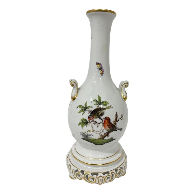 Porcelain Rothschild Pattern Lamp Base from Herend, Hungary, 1980s For Sale