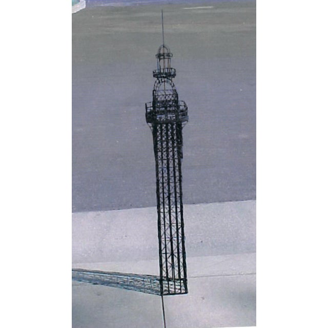 Eiffel Tower Metal Sculpture 9' 8" Tall X 25" Wide Custom Design For Sale - Image 12 of 12
