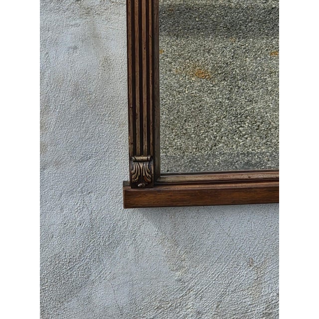 1920 Regency Style Walnut Mirror. For Sale - Image 10 of 14