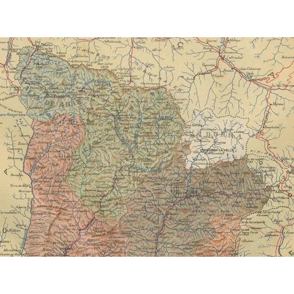 Map of Catalonias Gateway to the Pyrenees, 1902 For Sale - Image 4 of 7