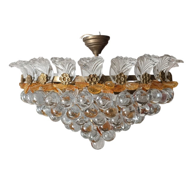 Large Chandelier in Murano Glass For Sale