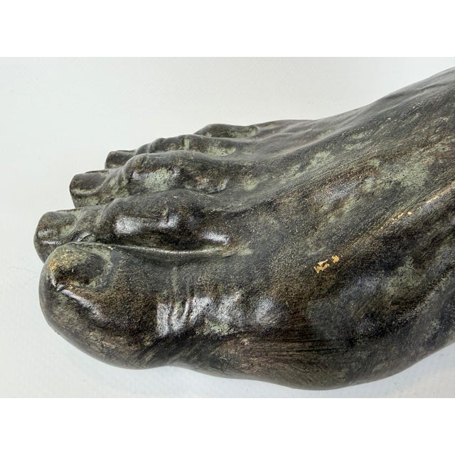 Goldenrod Neoclassical Foot Sculpture from Filipiniana, Sweden, 1990s For Sale - Image 8 of 10