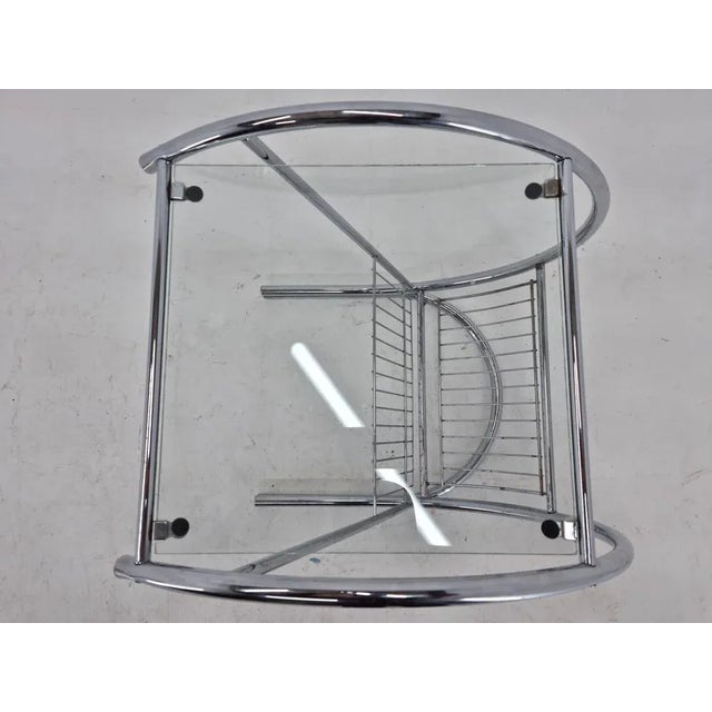 Mid-Century Chrome Magazine Table, Italy, 1970s For Sale - Image 10 of 12