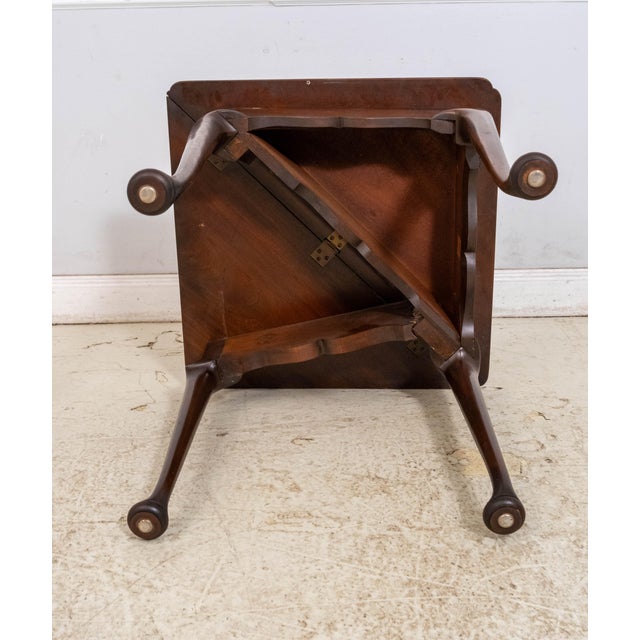 Kittinger Cw-2 Colonial Williamsburg Mahogany Handkerchief Table For Sale - Image 16 of 18