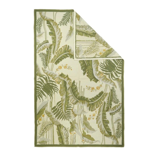 Traditional French Aubusson Design Rug 5'11'' X 8'11'' For Sale - Image 3 of 10