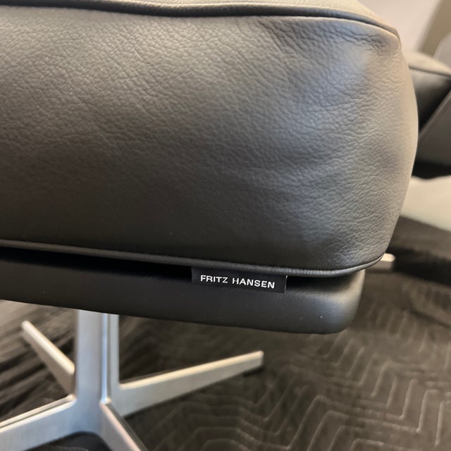 Fritz Hansen Fritz Hansen Oksen Lounge Chair & Footstool For Sale - Image 4 of 12