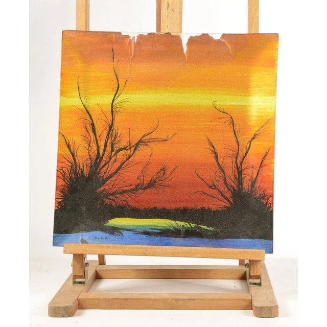 Decorative Glass Plate, Italy, 1970s For Sale - Image 4 of 4