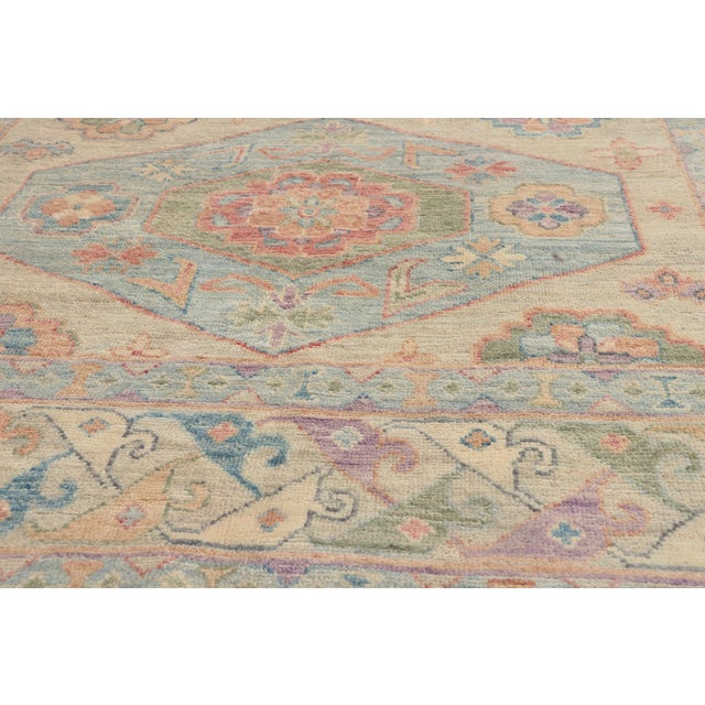 Early 21st Century Contemporary Pakistani Oushak Rug, 05'10 X 09'02 For Sale - Image 5 of 10