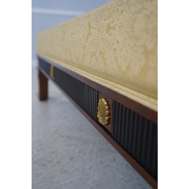 Versace Gigasso Mahogany Empire Style Chaise Recamier For Sale - Image 13 of 18