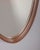 Mid-Century Modern Vintage Italian Oval Wall Mirror in Wood, 1970s For Sale - Image 3 of 9