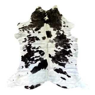 2000 - 2009 Natural Black & White Brazilian Cowhide 7'4" X 5'9" For Sale