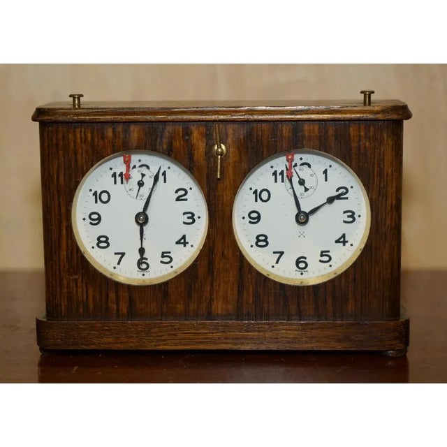 Victorian Faux Book Chessboard Staunton Pieces & Hardwood Clock from Jaques London, 1880s, Set of 33 For Sale - Image 18 of 18