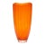 Mid-Century Cased Art Glass Vessel (C. 1970) – Tangerine & Clear For Sale