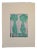 Arthur Krakower "Twin Vases" Original Monotype Early 21st Century For Sale