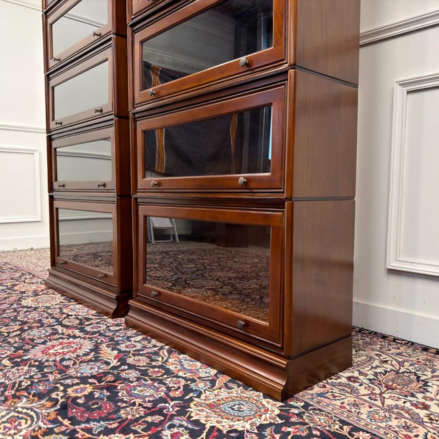 Classic Art Deco Bookcase Set from Globe Wernicke, Set of 2 For Sale - Image 10 of 13