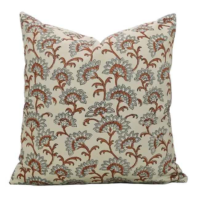 Fabdivine Handcrafted Block Print Cushion Cover 14x36 Inch Cotton Satin-Rajniganda For Sale