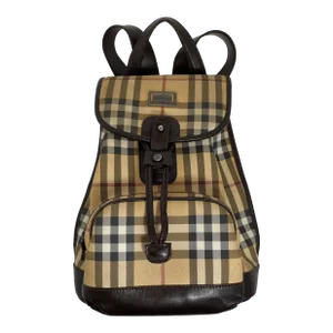 C 2002 Burberry Signature “Haymarket” Yarn-Dyed Plaid Mini Backpack