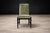 Cimo, Brazil, 1950s — Set of 8 Dining Chairs in Hardwood With Dusty Olive Mohair & Jacarandá Backs (2 Armchairs + 6 Side Chairs) For Sale In New York - Image 6 of 16