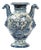 Antique Stagnone Vase in Glazed Majolica with Double-Handled Sides, 1700s For Sale