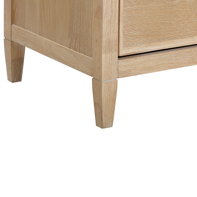 Bristol Park Whitewashed Oak Wood Chest For Sale - Image 9 of 9