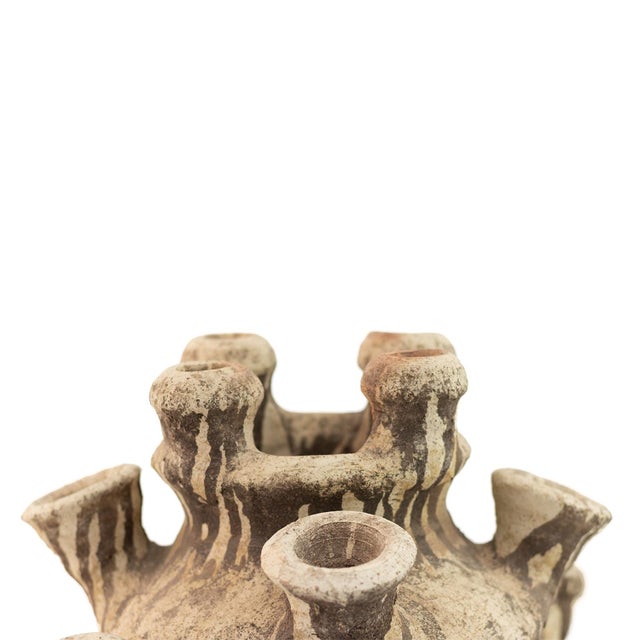 Unglazed Terracotta Multi-Spout Amphora Sculpture | One of a Kind For Sale - Image 4 of 5