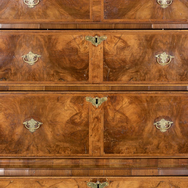 Wood Late 18th Century English George III Walnut & Mahogany Chest For Sale - Image 7 of 12