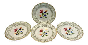 Vintage Nikko Hampton Provincial Flower Dinner Plates- Set of 4