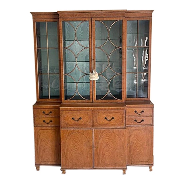 John a Colby and Sons Breakfront China Cabinet/ Secretary/Bookcase For Sale