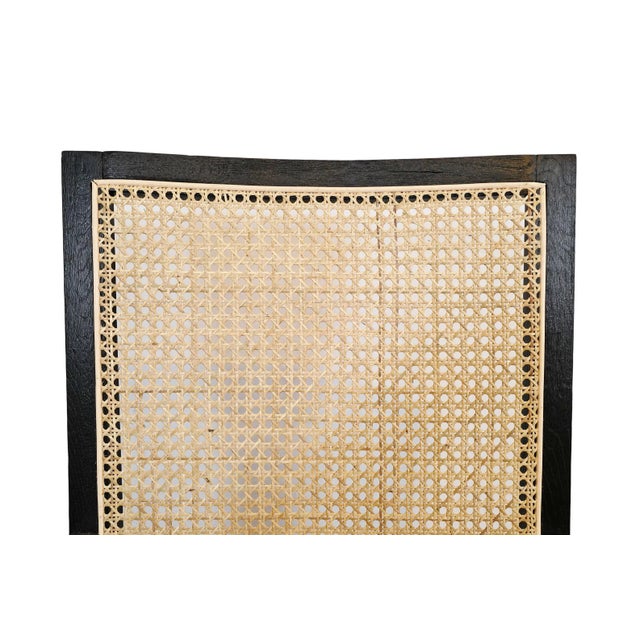 Colonial Black & Cane Dining Arm Chair For Sale In Los Angeles - Image 6 of 11