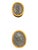 19th Century Pair of Antique Black Basalt Framed Intaglios-Italian 19th Century For Sale - Image 5 of 8